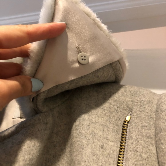 Club Monaco light grey coat size XS - Picture 8 of 9